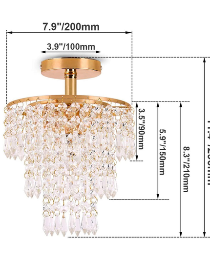 K9 Crystals Pendant Ceiling Lights