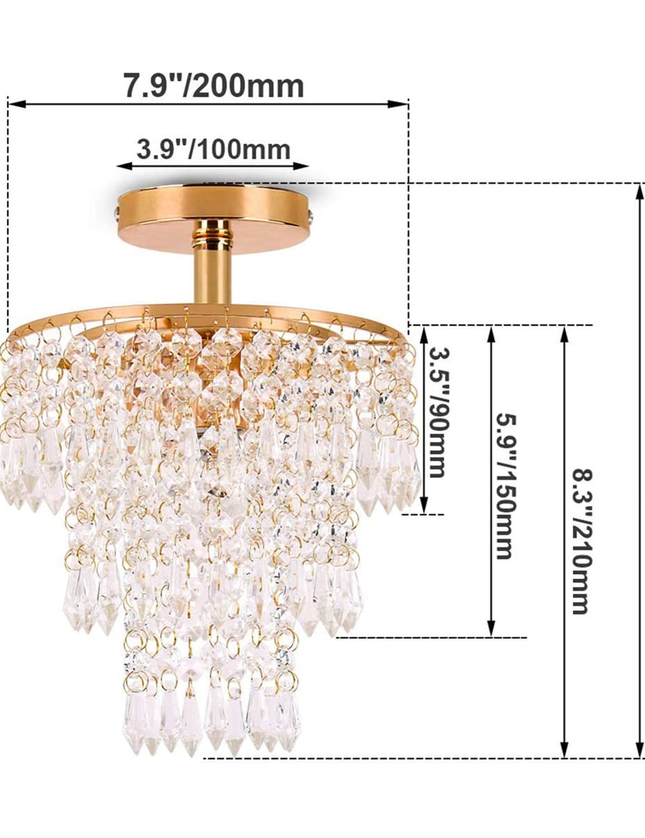 K9 Crystals Pendant Ceiling Lights
