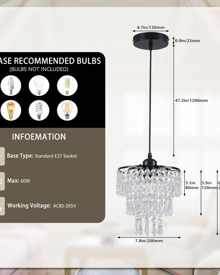 3 Layers Dining Room K9 Crystal Chandelier