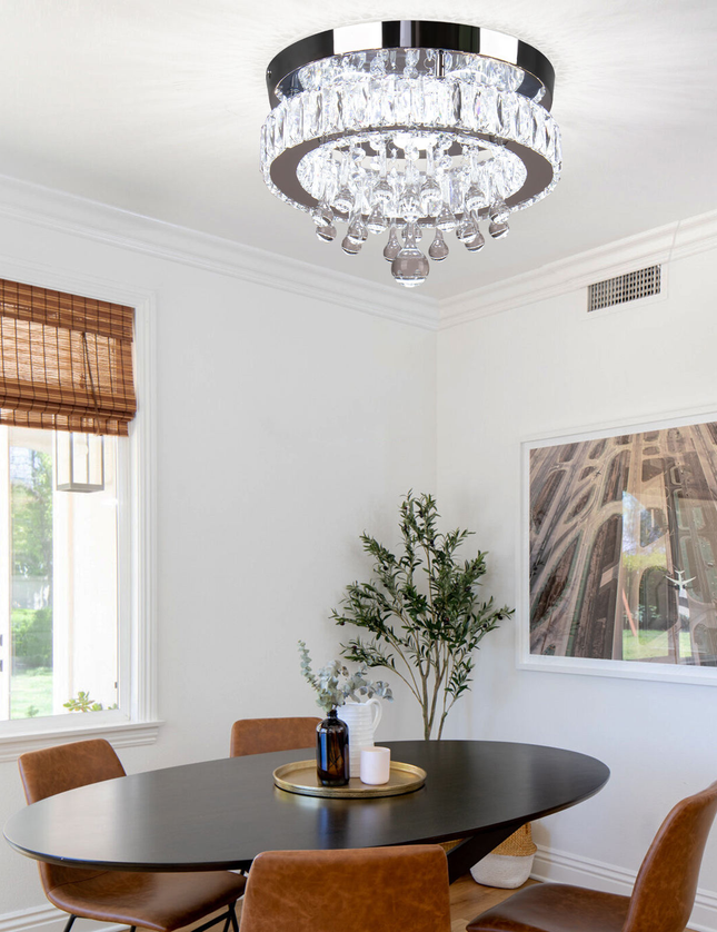 11.8'' Modern Luxury K9 Crystal LED Ceiling Lights