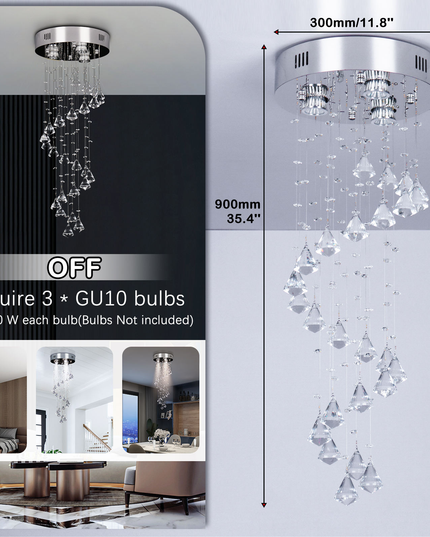 Modern Chandelier High Ceiling Ceiling Lamp