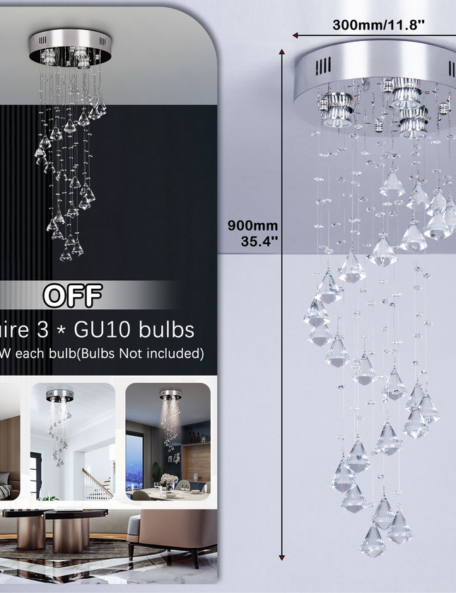 Modern Chandelier High Ceiling Ceiling Lamp