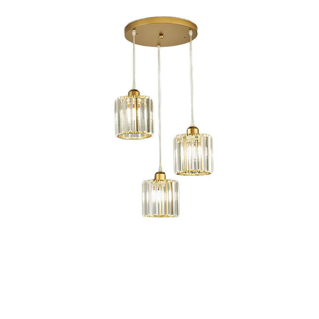 3 Heads Crystal Chandelier Ceiling Light