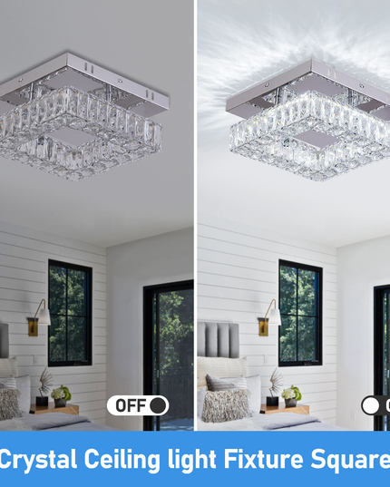 Square Flush Mount LED Ceiling Light
