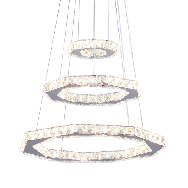 Modern Exquisite LED Crystal Chandelier Pendant Light