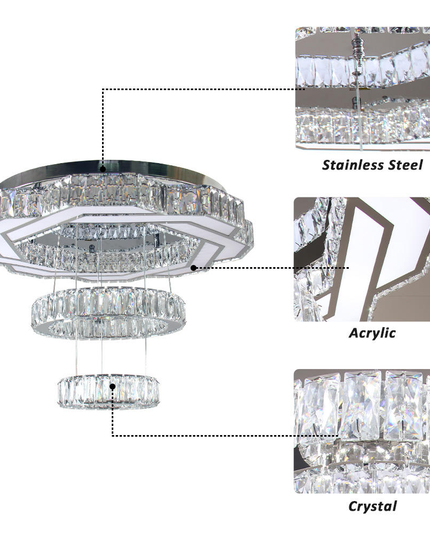 K9 Crystal LED Luxury Large Wedding Ceiling Light