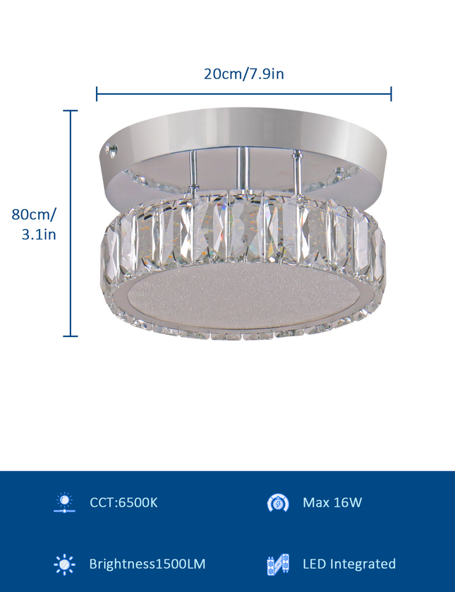 Modern Mini K9 Crystal Ceiling Lamp