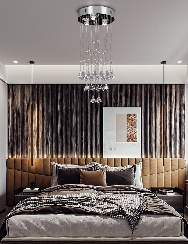 Modern K9 Crystal Pendant Light Chandelier