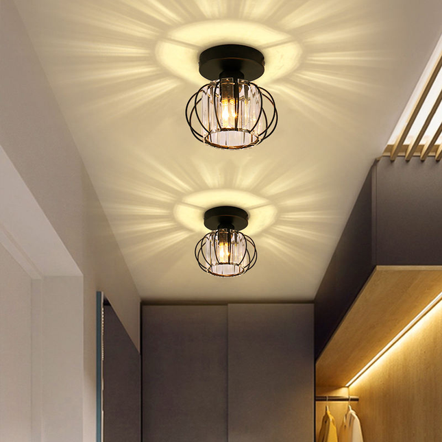 Pumpkin Shape Ceiling Light Hallway Chandelier