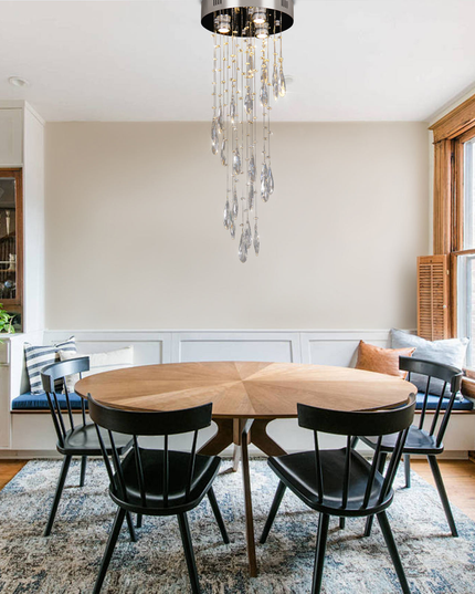 Modern Silver LED Ceiling Light Chandelier