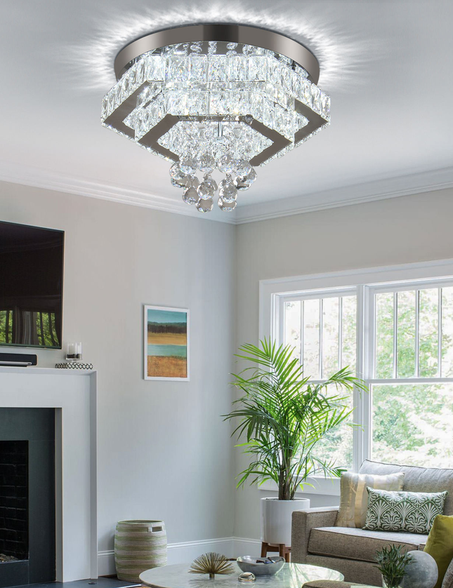 Modern Luxury LED Double Layer Chandelier