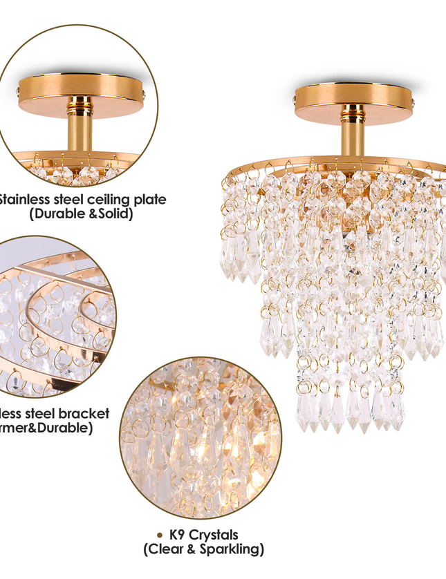 K9 Crystals Pendant Ceiling Lights