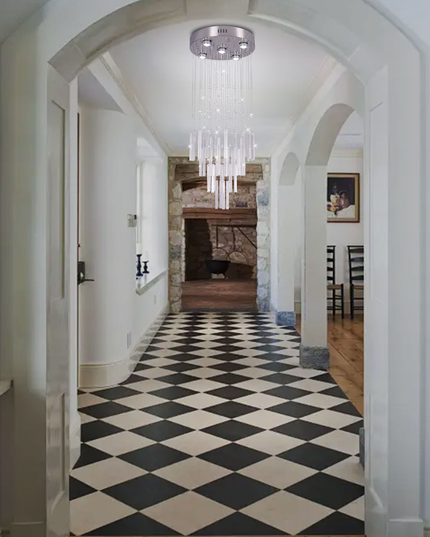 Modern Luxury Staircase K9 Crystal Chandelier
