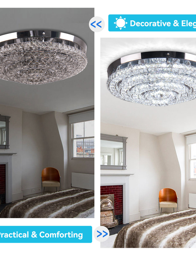 Modern Luxury Crystal Ceiling Pendant Light
