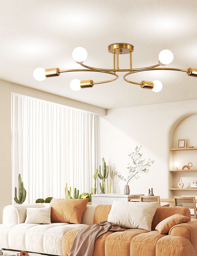 Moder U-Shape Decorative Lamps Chandelier