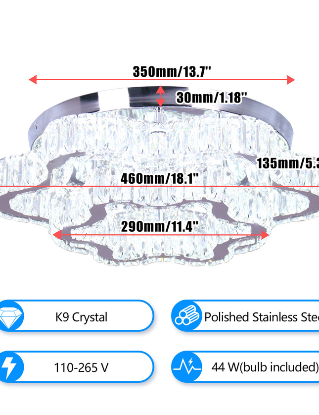 Double Clouds K9 Ceiling Lamp