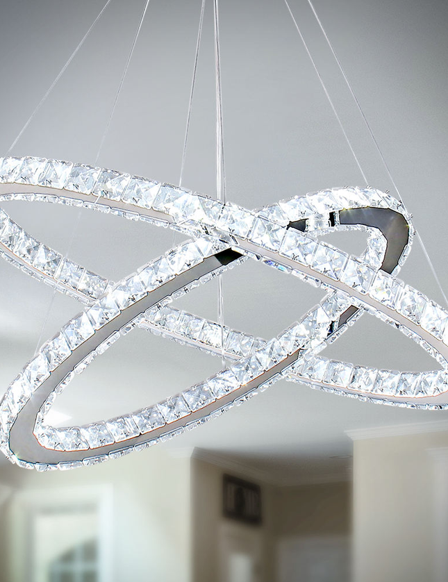 Ring Shape LED Crystal Chandelier