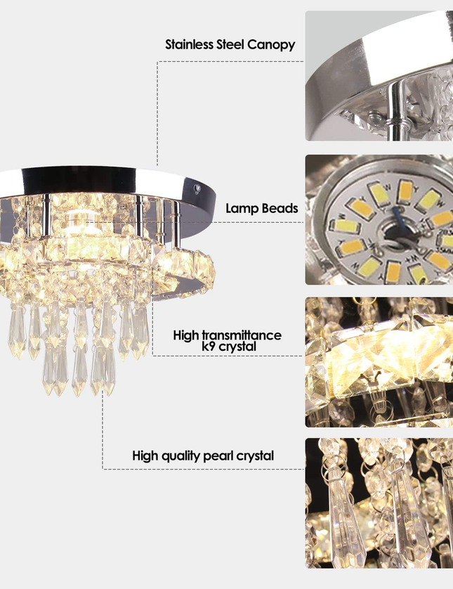 Modern Ceiling Luxury K9 Crystal Chandelier