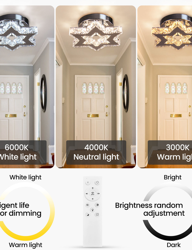Luxury Crystal Chandelier Lights Star Design