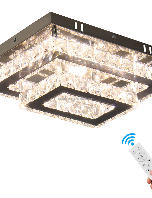 Modern 2 Layer Crystal Ceiling Lamp Lighting