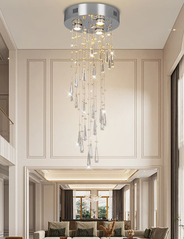 Luxury Modern LED Ceiling Light Crystal Chandelier