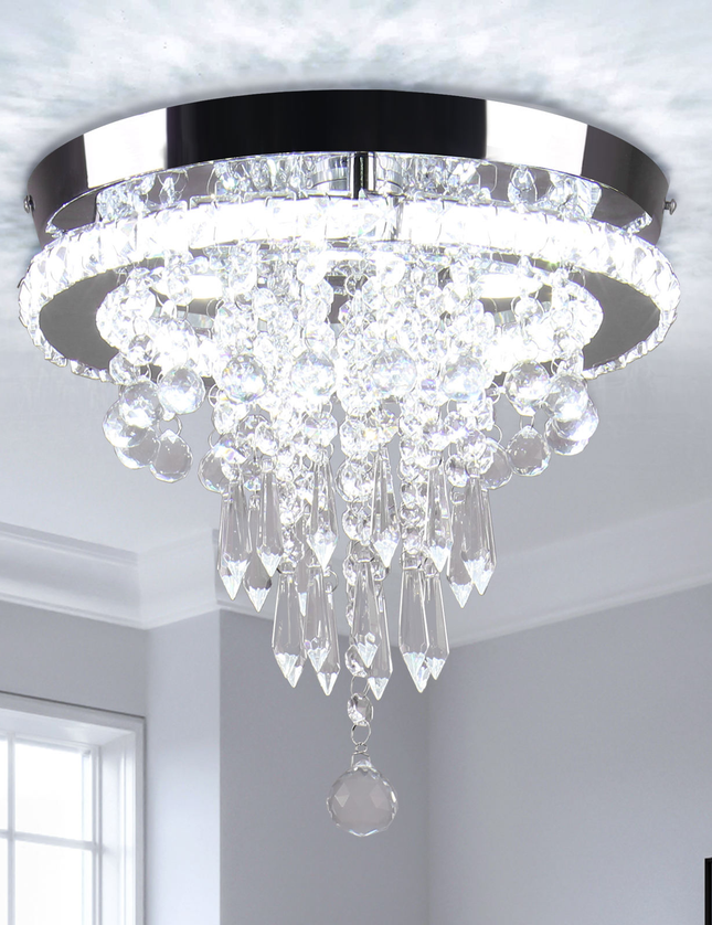 11.8 Inch LED Luxury Modern Nordic Crystal Chandelier