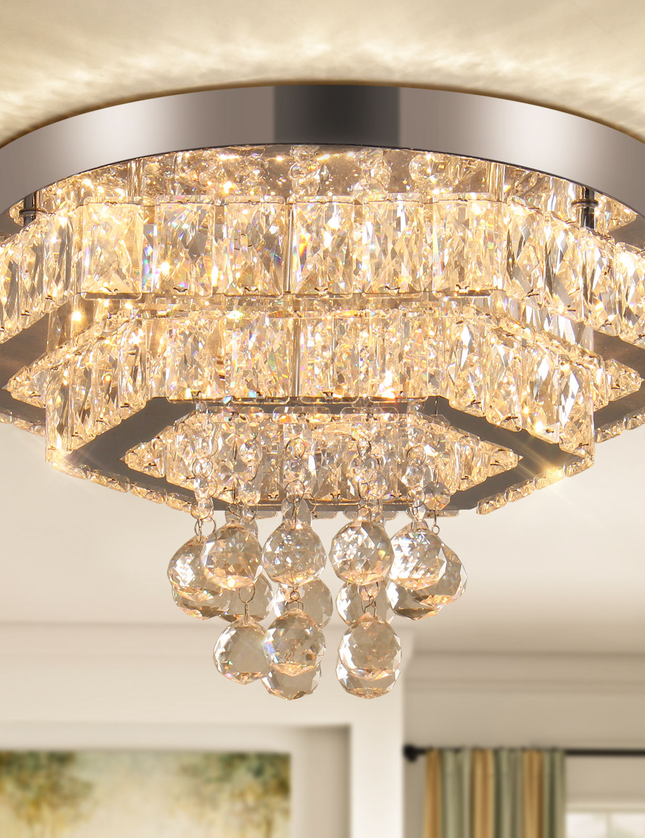 Modern Luxury LED Double Layer Chandelier