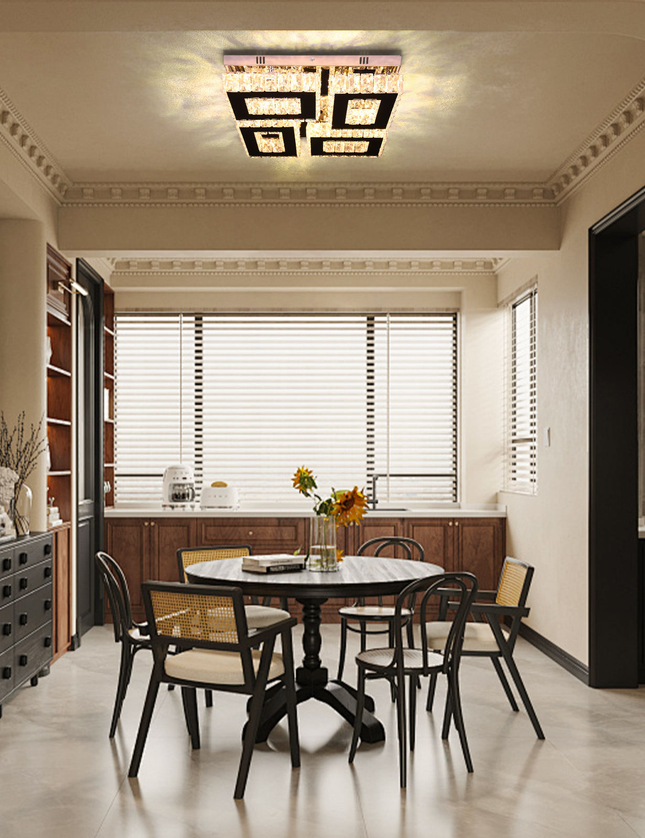 Modern Square Chandeliers Led Crystal Chandelier