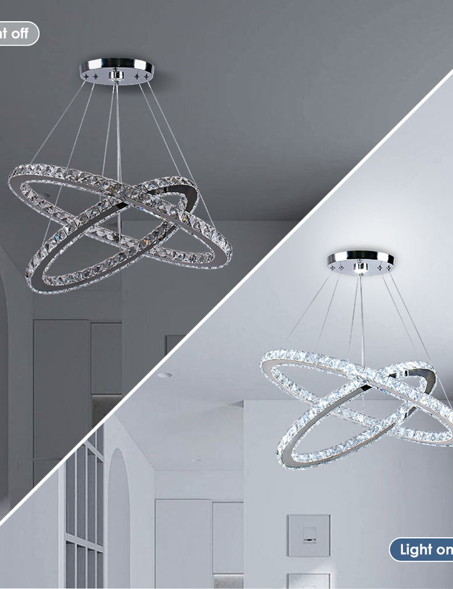 Ring Shape LED Crystal Chandelier