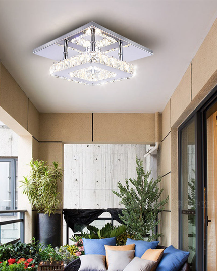Mini Square Flush Mount Ceiling Light