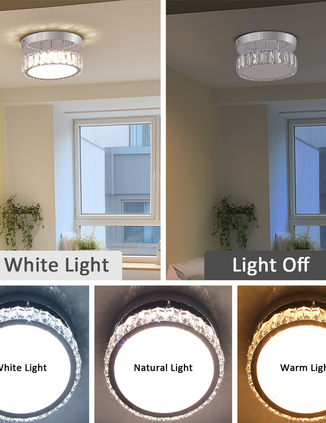 Modern Mini K9 Crystal Ceiling Lamp