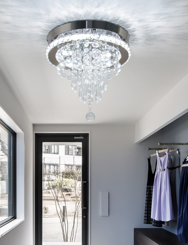 11.8 Inch LED Luxury Modern Nordic Crystal Chandelier