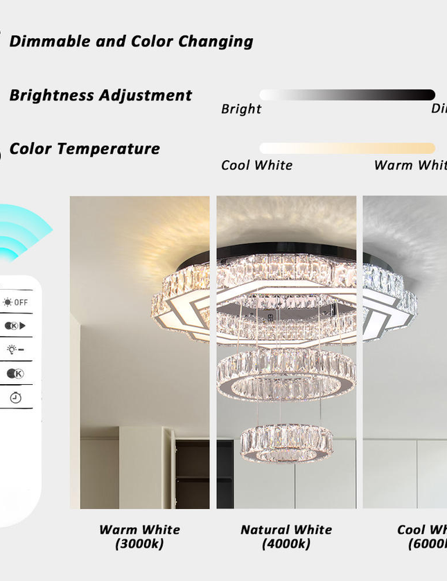 K9 Crystal LED Luxury Large Wedding Ceiling Light