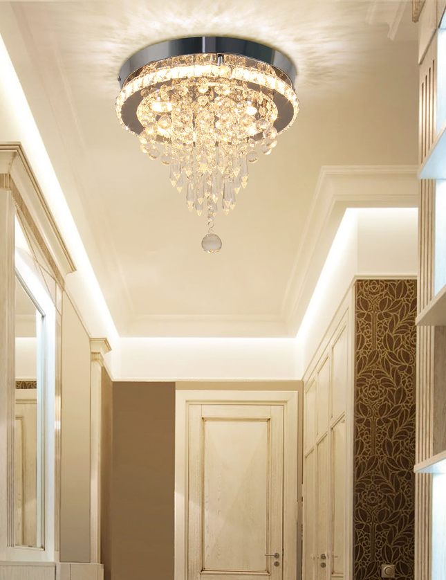 11.8 Inch LED Luxury Modern Nordic Crystal Chandelier