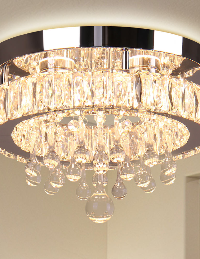 11.8'' Modern Luxury K9 Crystal LED Ceiling Lights