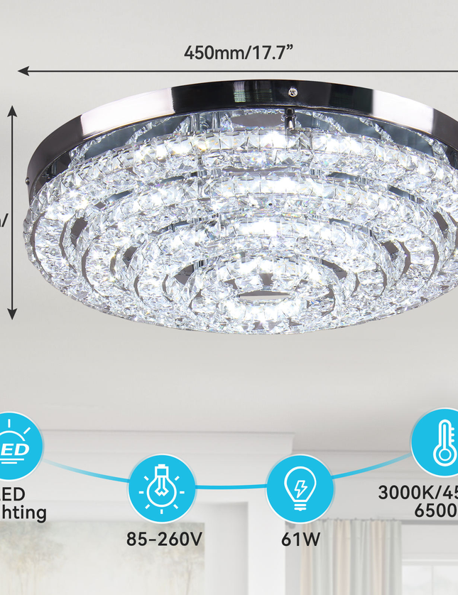 Modern Luxury Crystal Ceiling Pendant Light