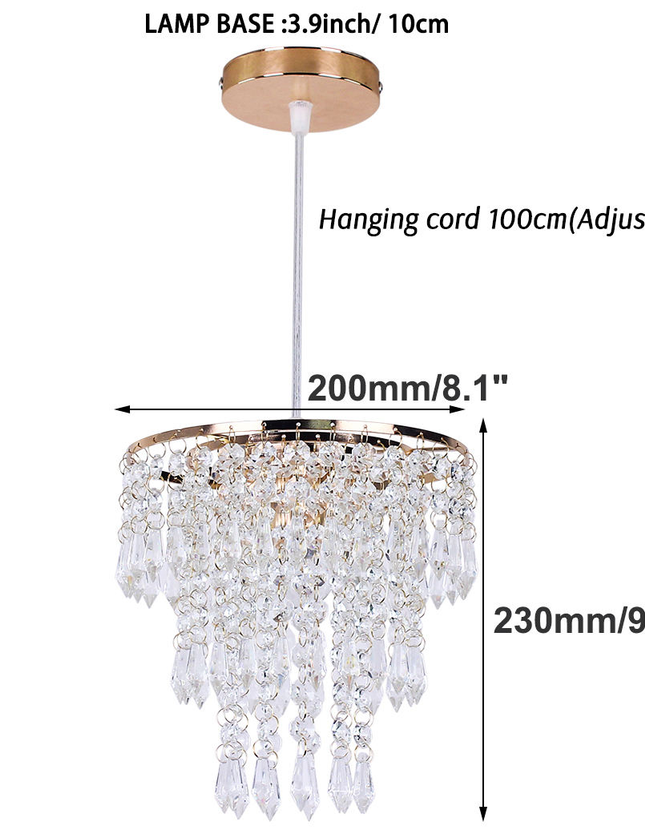 3 Layers Dining Room K9 Crystal Chandelier